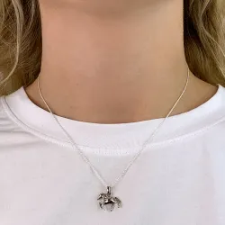 paarden hanger in zilver