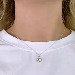 mossel hanger in zilver