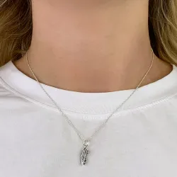 voetbalschoen hanger in zilver