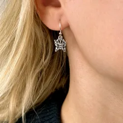 vlinder oorbellen in zilver