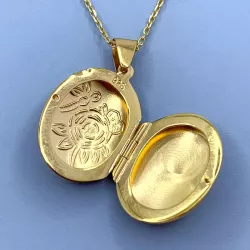 18 x 22 mm medaillon in verguld sterlingzilver