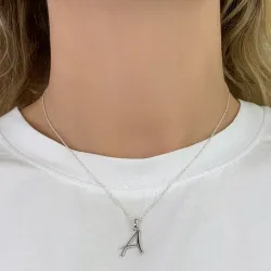 letter a hanger in zilver - My Letter