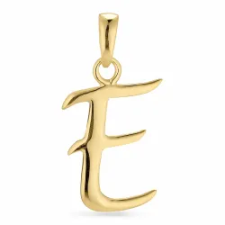 letter e hanger in verguld sterlingzilver - My Letter