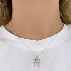 letter h hanger in zilver - My Letter