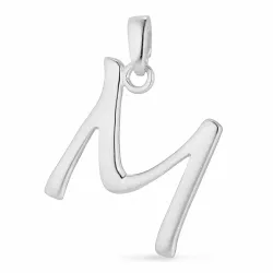 letter m hanger in zilver - My Letter