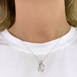 letter n hanger in zilver - My Letter