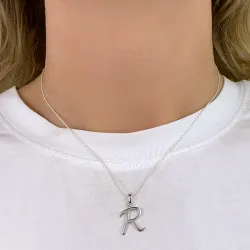 letter r hanger in zilver - My Letter