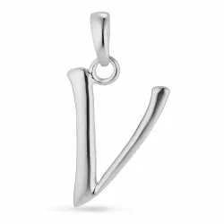 letter v hanger in zilver - My Letter