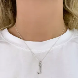 letter j hanger in zilver - My Letter