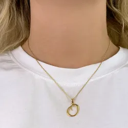 letter o hanger in verguld sterlingzilver - My Letter