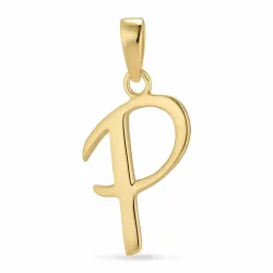 letter p hanger in verguld sterlingzilver - My Letter