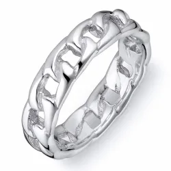 panzer ring in zilver