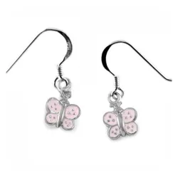 lange vlinder oorbellen in zilver - Little Ones