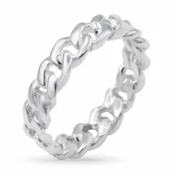 panzer ring in zilver