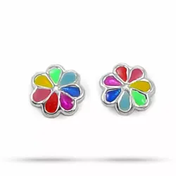 klein bloem oorsteker in zilver - Little Ones