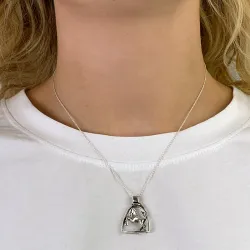 paarden hanger in zilver