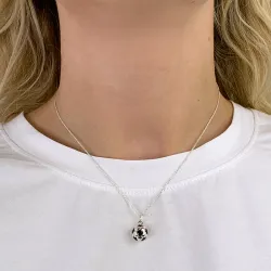 voetbal hanger in zilver