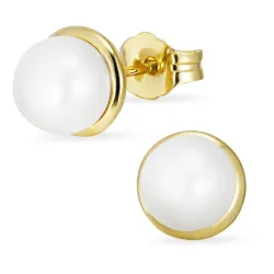 6-6,5 mm oorsteker in 8 karaat goud - Gold Collection