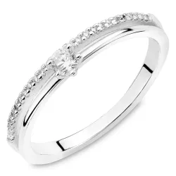 zirkoon ring in zilver
