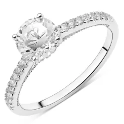 zirkoon ring in zilver