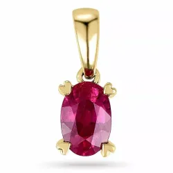 robijn hanger in 9 caraat goud 0,63 ct