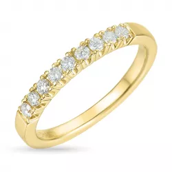 diamant mémoire ring in 14 karaat goud 0,23 ct