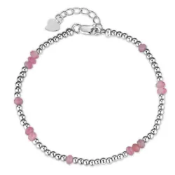 steen armband met hematite en kwarts - Loom Stones