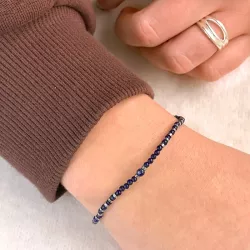 armband met lapis lazuli en hematite.
