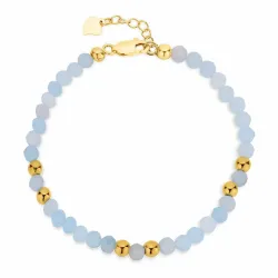 blauwe armband met aquamarijn