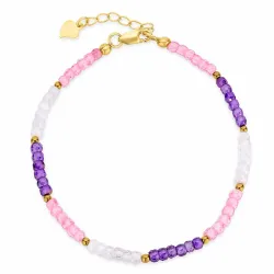 multikleurige armband met zirkoon en zirkoon en zirkoon