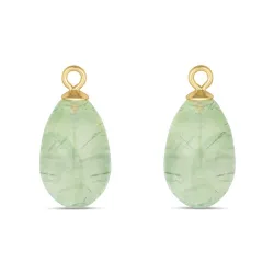 prehnite hangers voor oorbellen in verguld zilver