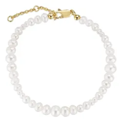 Verschillende maten armband met zoetwaterparel