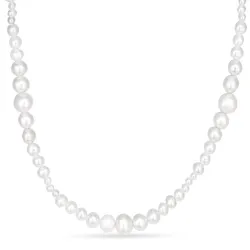 Verschillende maten ketting met zoetwaterparel