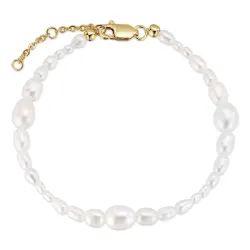 Verschillende maten armband met zoetwaterparel