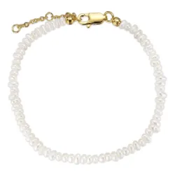 3 mm armband met zoetwaterparel