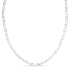 3 mm ketting met zoetwaterparel