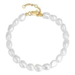 6 mm armband met zoetwaterparel