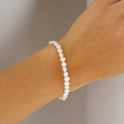 5,5 mm armband met zoetwaterparel
