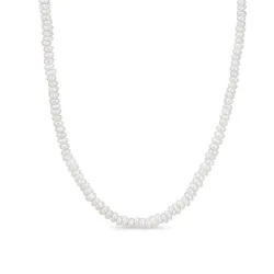 4 mm parelkette met zoetwaterparel