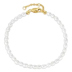 3,5 mm armband met zoetwaterparel
