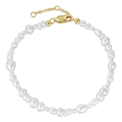 Verschillende maten armband met zoetwaterparel