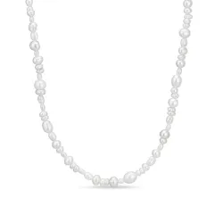 Verschillende maten ketting met zoetwaterparel