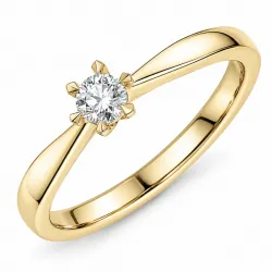 0,30 ct lab grown diamant ring in 14 karaat goud 0,30 ct