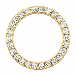 rond lab grown diamant hanger in 14 caraat goud 0,53 ct