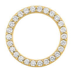 rond lab grown diamant hanger in 14 caraat goud 0,53 ct