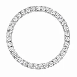 rond lab grown diamant hanger in 14 caraat witgoud 1,03 ct