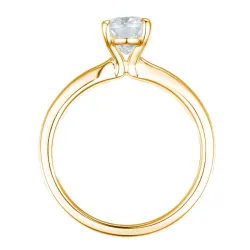 lab grown diamant solitaire ring in 14 karaat goud 1,0 ct