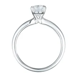 lab grown diamant solitaire ring in 14 karaat witgoud 1,0 ct
