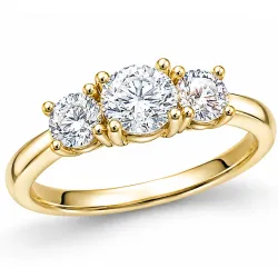 lab grown diamant ring in 14 karaat goud 0,50 ct 0,52 ct