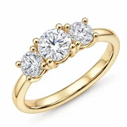 lab grown diamant ring in 14 karaat goud 0,50 ct 0,52 ct